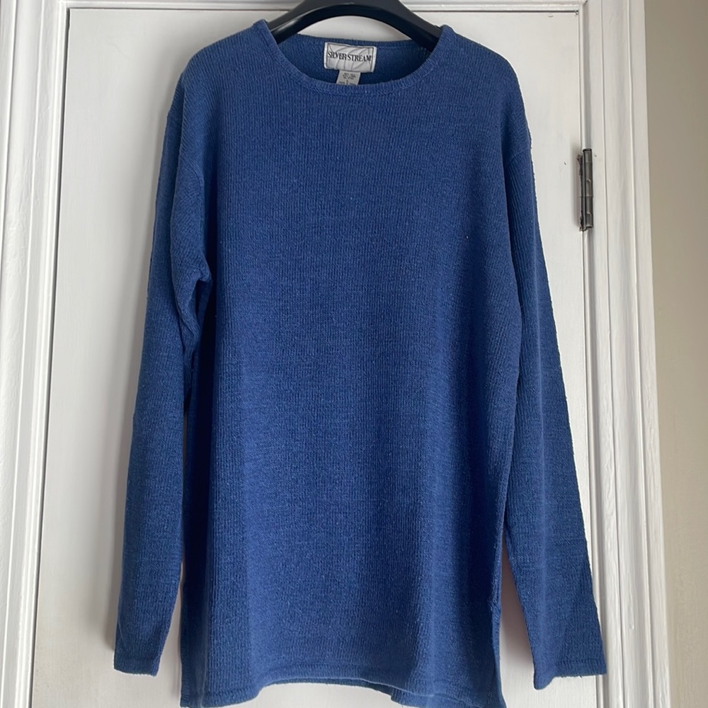 NEW Silver Stream Silk/Linen Tunic Sweater